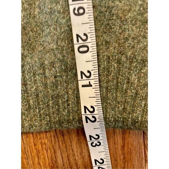 Club room lambs wool Forrest green quarter zip sweater m - Picture 7 of 8